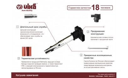 Катушки зажигания VIKA - ignition coil