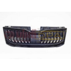 решетка радиатора в сборе (хром черный) 2018->