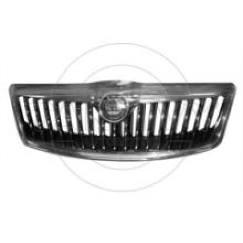 решетка радиатора в сборе (хром) без/э